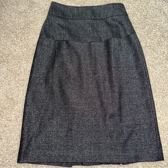 THEORY Wool Metallic Skirt